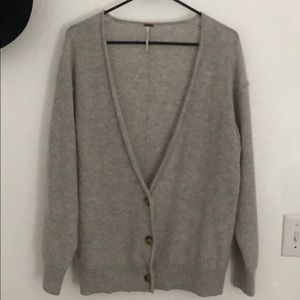 Free People School Boy Cashmere Cardigan